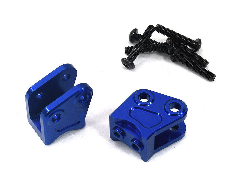 C24527BLUE Machined Alloy T3 Lower Suspension Link Mount (2) for Axial Wraith 2.2 AX80070 - Image 1