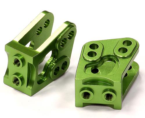 C24531GREEN Machined Alloy T4 Lower Suspension Link Mount (2) for Axial Wraith 2.2 AX80070 - Image 1