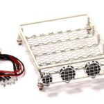 T11 Realistic 1/10 Scale Metal Luggage Tray with 4 LED Adj. Spot Light 154x108mm