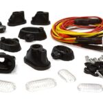 Realistic Roof Top Spot Light Set(4)Yellow LED+Plastic Housing for 1/10 1/8 1/5