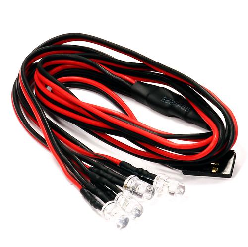 C24625GREEN 5mm LED Light 4pcs w/ JST Connector - Image 1