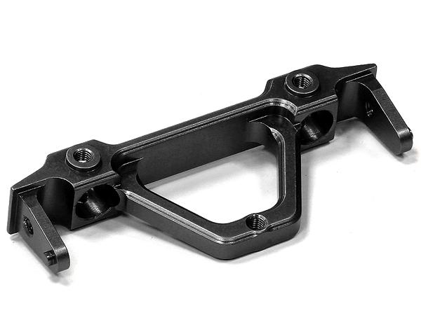 C24650BLACK Billet Machined Alloy Rear Bumper Mount for Axial SCX-10, Dingo, Honcho AX80046E - Image 1