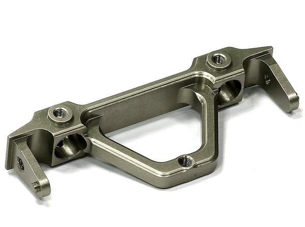 C24650GUN Billet Machined Alloy Rear Bumper Mount for Axial SCX-10, Dingo, Honcho AX80046E - Image 1