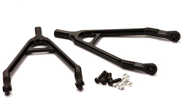 C24651BLACK Billet Machined Alloy Upper Y-Arm for Axial SCX-10, Dingo & HonchoAX80043 - Image 1