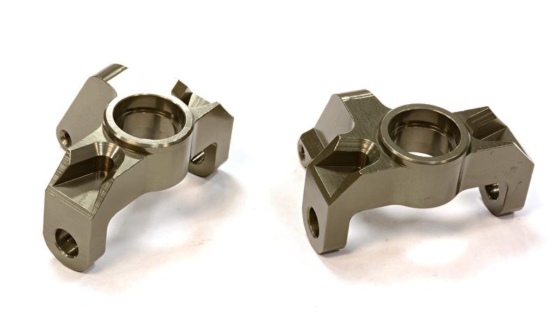 C24685GREY Billet Machined Steering Knuckles for HPI 1/8 Apache SC & C1 Flux - Image 1