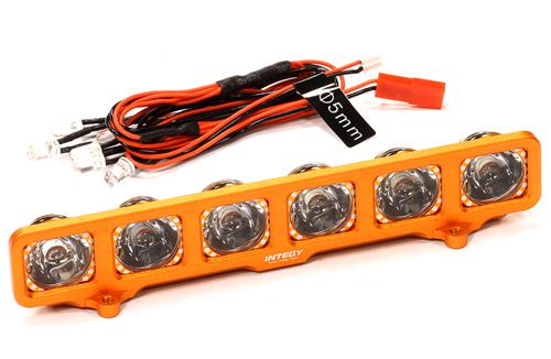 C24690ORANGE Realistic Spot Light Set (6) White LED for 1/10, 1/8 & 1/5 - Image 1