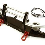 Machined Alloy Front Bumper w/ LED (2) for Axial SCX-10, Dingo & Honcho AX80044