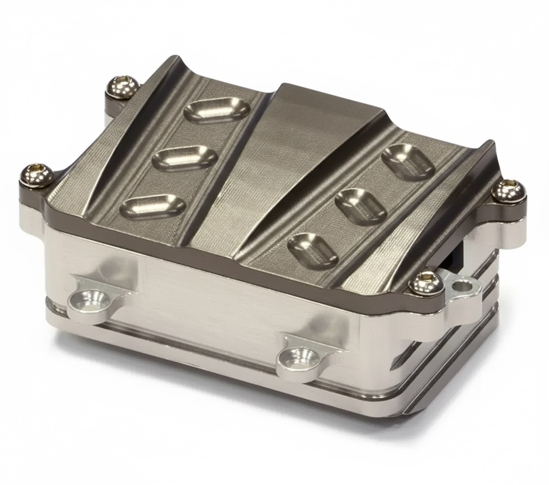 C24729GUN Billet Machined Alloy Receiver / Box Enclosure for Axial 1/10 SCX-10 AX80028 - Image 1