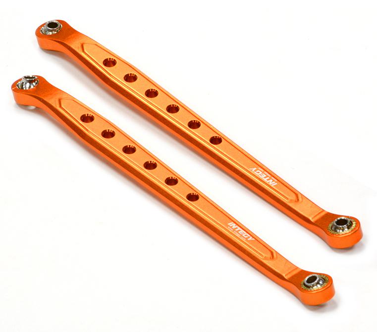 C24743ORANGE Billet Machined 120mm Type Suspension Links (2) for Axial SCX-10 & Other Crawler - Image 1