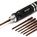 QuickPit 7pcs Allen Hex w/ 1/4 Adapter (0.05, 1/16, 5/64, 3/32, 1.5, 2.0, 2.5mm)