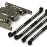 Billet Gearbox Holder & 120mm Lower Links (4) for Axial SCX-10