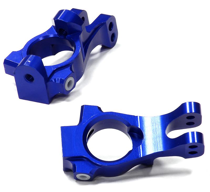 C24845BLUE Billet Machined Caster Blocks for HPI 1/8 Apache SC & C1 Flux - Image 1