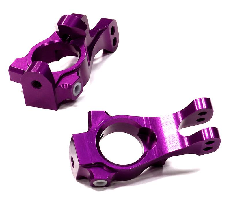 C24845PURPLE Billet Machined Caster Blocks for HPI 1/8 Apache SC & C1 Flux - Image 1