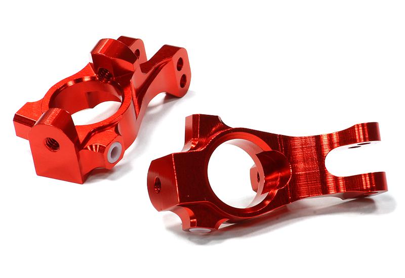 C24845RED Billet Machined Caster Blocks for HPI 1/8 Apache SC & C1 Flux - Image 1