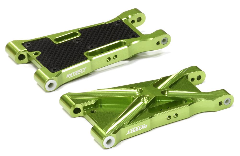 C24847GREEN Billet Machined Front Lower Suspension Arm for HPI 1/8 Apache SC & C1 Flux - Image 1