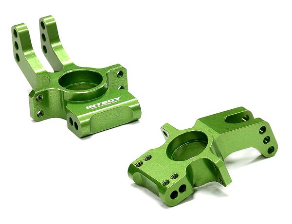 C24852GREEN Billet Machined Rear Hub Carriers for HPI 1/8 Apache SC & C1 Flux - Image 1