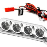 Billet Machined T4 Realistic Roof Top Spot White LED (4) Light Set