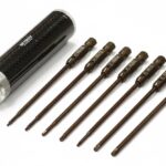 QuickPit Spring Steel Allen Hex (7) Wrench Set w/ Carbon Fiber Handle
