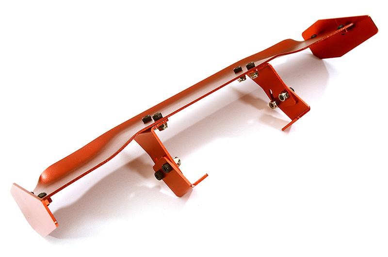 C24896RED Realistic 1/10 Size Aluminum Rear Wing 165mm Width - Image 1
