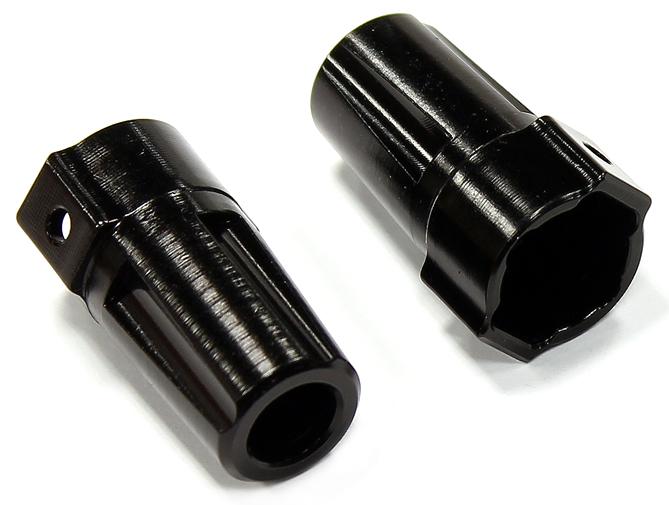 C24945BLACK Billet Machined Rear Axle Lockout for SCX-10, Dingo, Honcho & Jeep - Image 1