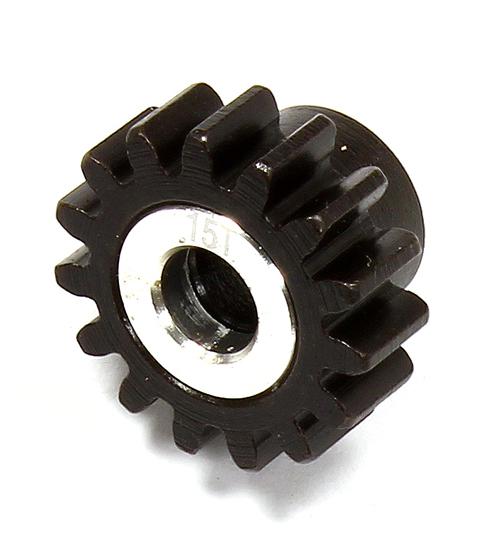C24982 Billet Machined HD 5mm Bore Mod1 Pinion Gear 15T for HPI 1/8 Apache SC & C1 Flux - Image 1