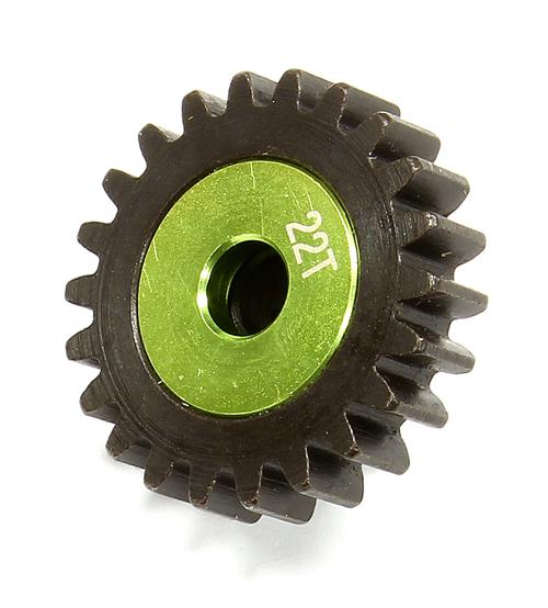 C24989 Billet Machined HD 5mm Bore Mod1 Pinion Gear 22T for HPI 1/8 Apache SC & C1 Flux - Image 1