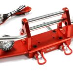 Billet Machined Alloy T2 Front Bumper+LED(2)for SCX-10 Dingo & Honcho 43mm Mount