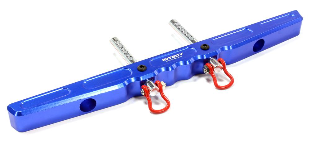 C25008BLUE Billet Machined Alloy T2 Rear Bumper for Axial SCX-10, Dingo, Honcho - Image 1
