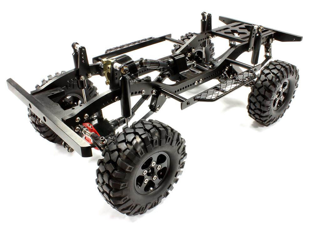 C25027BLACK Billet Machined 1/10 Type D90 Roller 4WD Off-Road Scale Crawler ARTR - Image 1