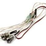 High Brightness LED Light Set+Housing (2) w/ 7 Mode Flash Control for 4V-7VDC