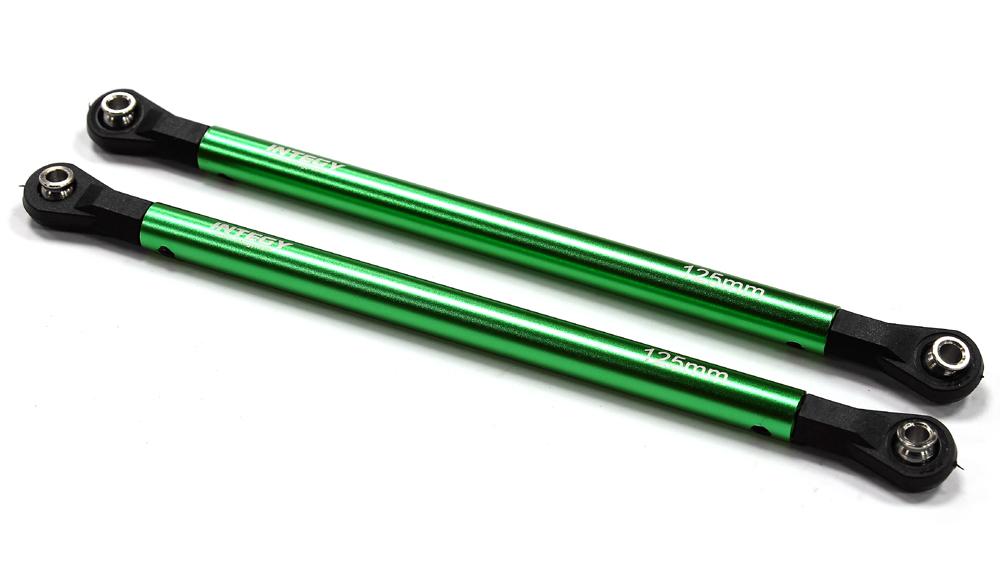 C25084GREEN Billet Machined 125mm Type Suspension Links (2) for Axial SCX-10 & Other Crawler - Image 1