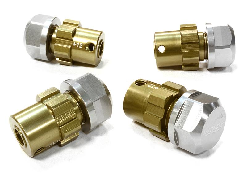 C25090GREY V2 Billet Machined 17mm Wheel Hex(4) +12mm Offset for T-Maxx, 1/10 Revo & Summit - Image 1