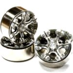 High Mass 1.9 Size Alloy 6 Spoke Beadlock Wheel (4) for Scale Off-Road Crawler