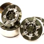 High Mass 1.9 Size Alloy 7 Spoke Beadlock Wheel (4) for Scale Off-Road Crawler