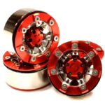 High Mass 1.9 Size Alloy 7 Spoke Beadlock Wheel (4) for Scale Off-Road Crawler