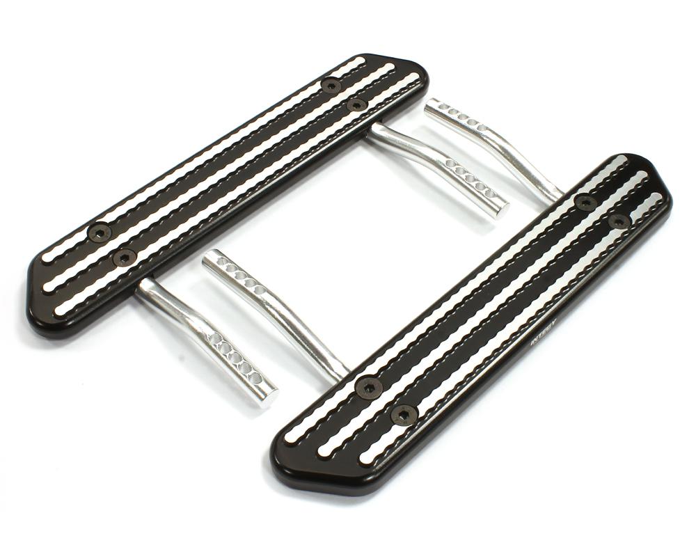 C25100BLACK Billet Machined T1 Side Step (2) Kit for SCX-10, Dingo, Honcho & Jeep - Image 1