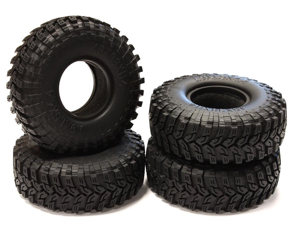 C25105 1.9 Size All Terrain (4) Tires Tire Type X for 1/10 Scale Crawler (O.D.=112mm) - Image 1