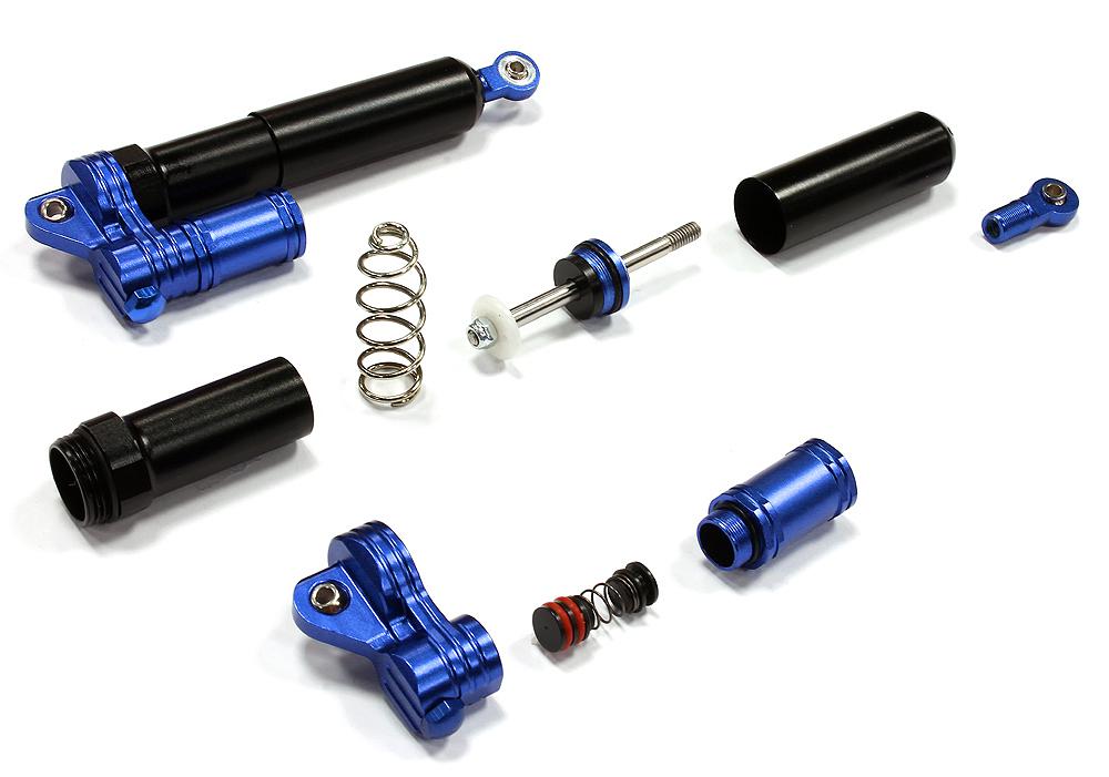 C25109BLUE Billet Machined Rebound Adjustable Shock (2) for T-Maxx & E-Maxx (L=104mm) 3762A - Image 1