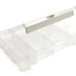 Plastic Storage Box 206x148x42mm for Small Parts & Hardware 12 Compartments