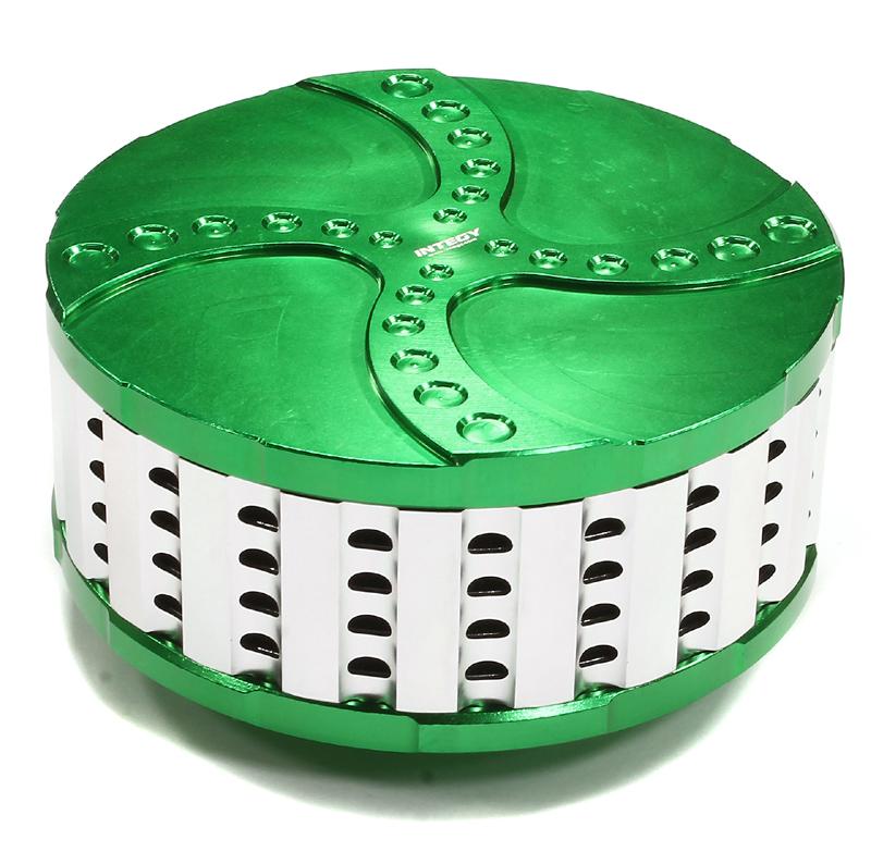 C25117GREEN Billet Machined High Flow Air Filter for Losi 5ive-T - Image 1