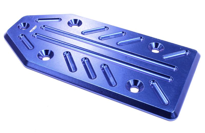 C25118BLUE Billet Machined Rear Skid Plate for Losi 5ive-T - Image 1