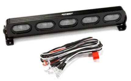 Realistic T4 Adjustable Spot Light Bar (5) w/ LED for 1/10 & 1/8 Scale