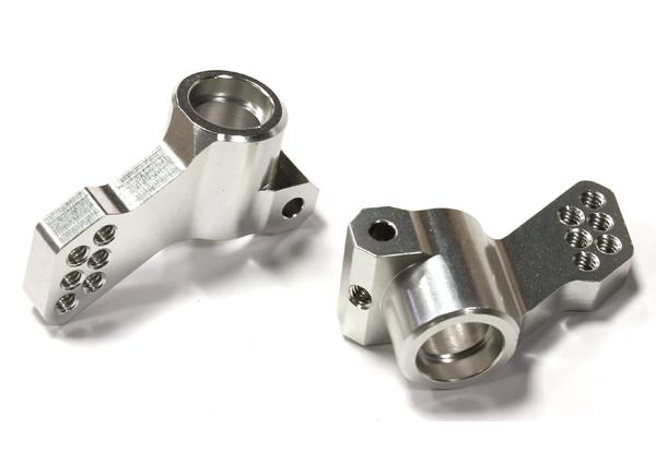 C25146SILVER Billet Machined Rear Hub Carriers for Associated SC10B Off-Road - Image 1