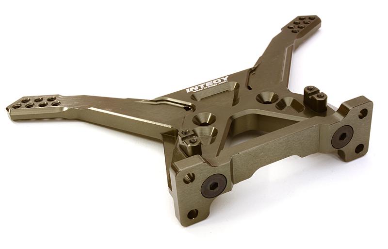 C25151GREY Billet Machined Rear Shock Tower for Associated SC10B Off-Road - Image 1