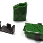 Realistic Jerry Can Gas Fuel Tank (2) w/ Bracket for 1/10 Scale Rock Crawler