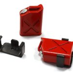 Realistic Jerry Can Gas Fuel Tank (2) w/ Bracket for 1/10 Scale Rock Crawler