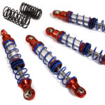 Billet Shock Set (4) for SCX-10 Dingo, Honcho & Jeep (L=72mm)