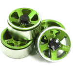 High Mass 1.9 Size Alloy 5 Spoke Beadlock Wheel (4) for Scale Off-Road Crawler