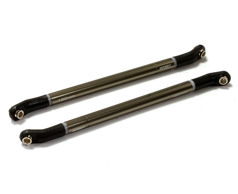 C25253GUN 120mm-123mm Type Suspension Links w/ Angled Rod Ends for SCX-10 & Other Crawlers - Image 1