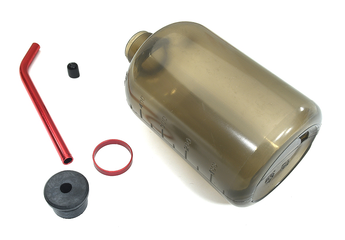 C25269 Tinted 500cc Fuel Filler Plastic Bottle w/ Attached Cap for 1/10 & 1/8 Nitro - Image 1
